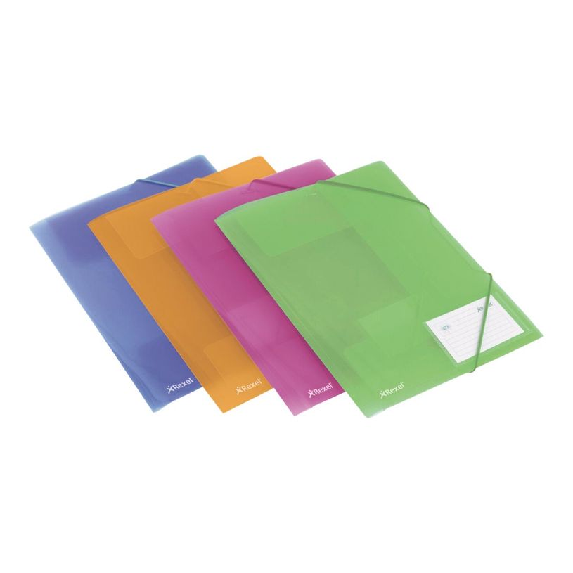 5028252256025-Rexel ICE - Classeur à attaches - pour A4 (210 x 297 mm) - capacité : 200 feuilles - bleu, orange,-P_300019089_3-0
