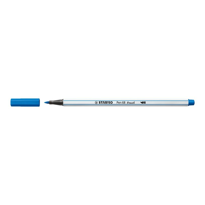 4006381545792-STABILO Pen 68 Brush - feutre pinceau à pointe souple - bleu foncé-P_300030005_1-0