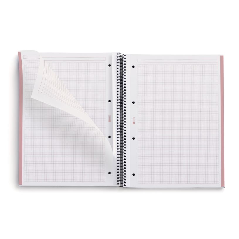 8422593060933-Notebook carton recyclé, A4 quadrillage 5x5 mm, 80 feuilles de 1 couleur, gamme ECO EMOTIONS, Miquelri--2