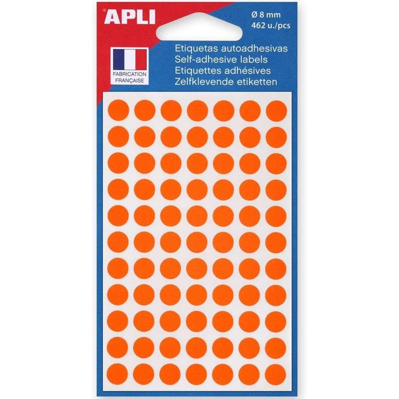 3270241118353-Apli Agipa - 462 Pastilles adhésives - orange - diamètre 8 mm - réf 111835-P_300038627_1-0