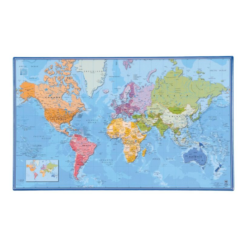 3135250924534-Viquel - Sous-main géographie Europe et Monde - 59,5 x 36,2 cm-P_300046346_1-0
