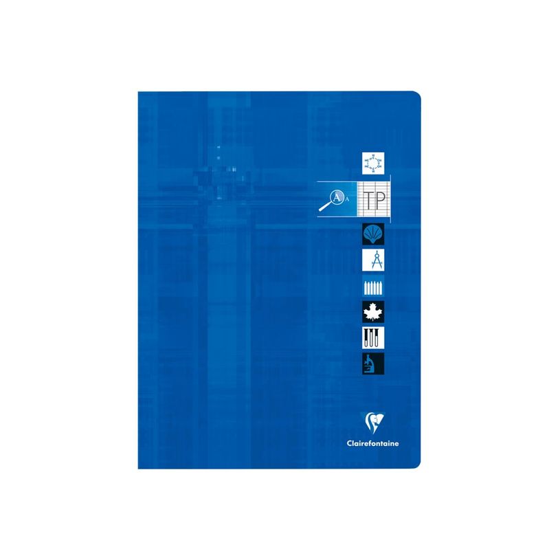 3329680332766-Clairefontaine Metric - Cahier de travaux pratiques (TP) pour déficients visuels - 24 x 32 cm - 64 pages - Grands carreaux noirs agrandis - Dis-P_300049389_1-0