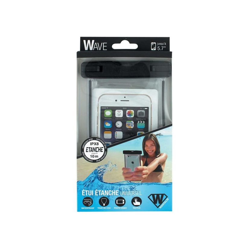 3700710001454-WAVE - Étui Étanche Universel pour portable - noir-P_300052105_2-1
