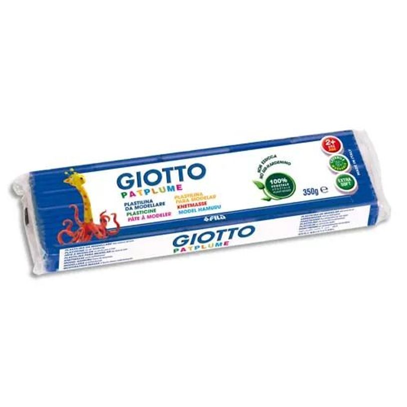 8000144510139-Giotto Patplume - Pâte à modeler - 350 g - bleu--0