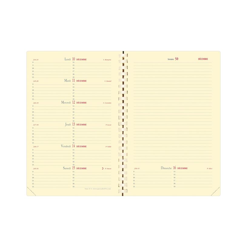 3371010161300-Agenda spiralé Impala Note 15 avec répertoire - 1 semaine sur 2 pages - 10 x 15 cm - noir --P_369104_4-1