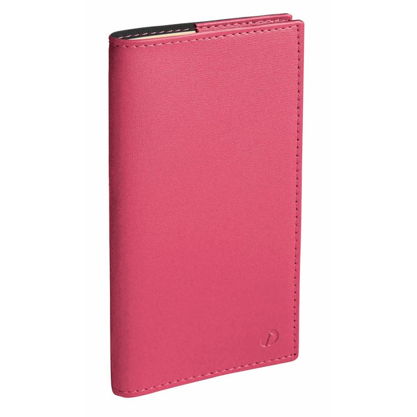 3371010409198-Agenda de poche spiralé Soho Italnote S - 1 semaine sur 2 pages - 8,8 x 17 cm - rose - Quo Vadis--0