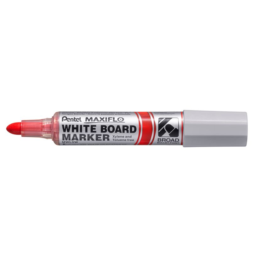 884851047953-Pentel MAXIFLO - Marqueur effaçable - pointe ogive ultra large - rouge-P_400001326_1-0
