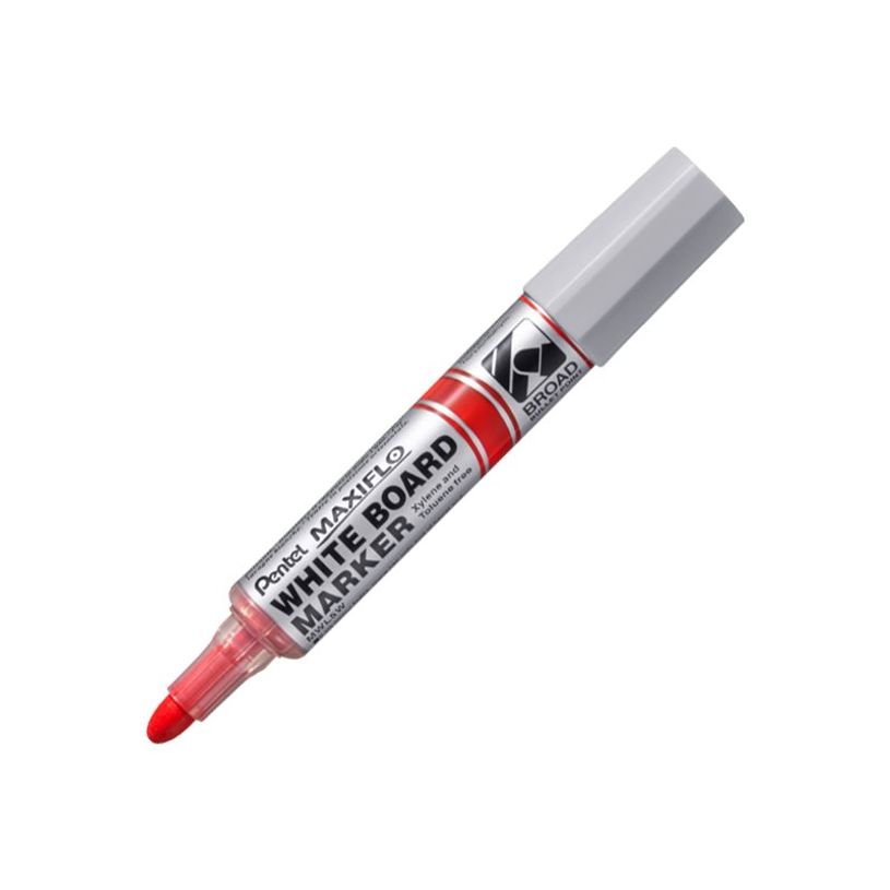 884851047953-Pentel MAXIFLO - Marqueur effaçable - pointe ogive ultra large - rouge-P_400001326_3-2