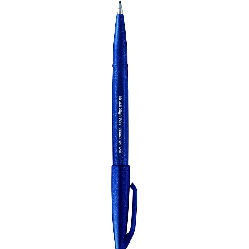 4902506365019-Pentel Sign pen - Feutre pinceau à pointe souple - bleu nuit-P_400001330_1-0