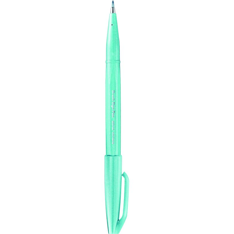 4902506365088-Pentel Sign pen - Feutre pinceau à pointe souple - bleu pastel-P_400001337_1-0