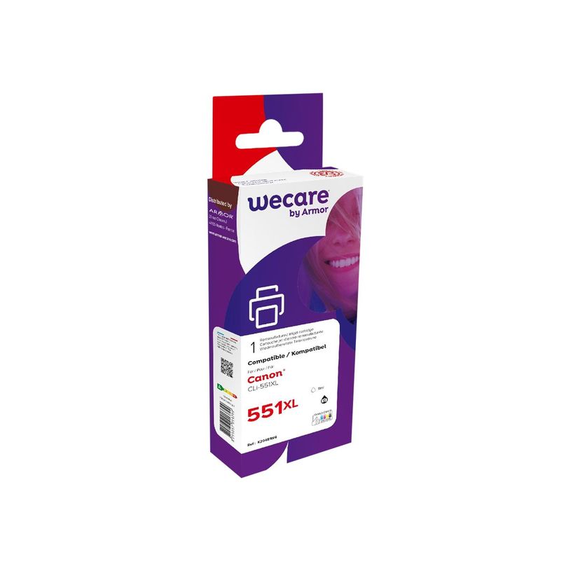 8715057013799-Cartouche compatible Canon CLI-551XL - noir - Wecare-P_400003134_1-0