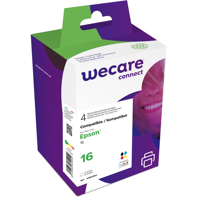 3112539812010-Cartouche compatible Epson 16 Stylo Plume - pack de 4 - noir, cyan, magenta, jaune - Wecar-P_400003166_1-0
