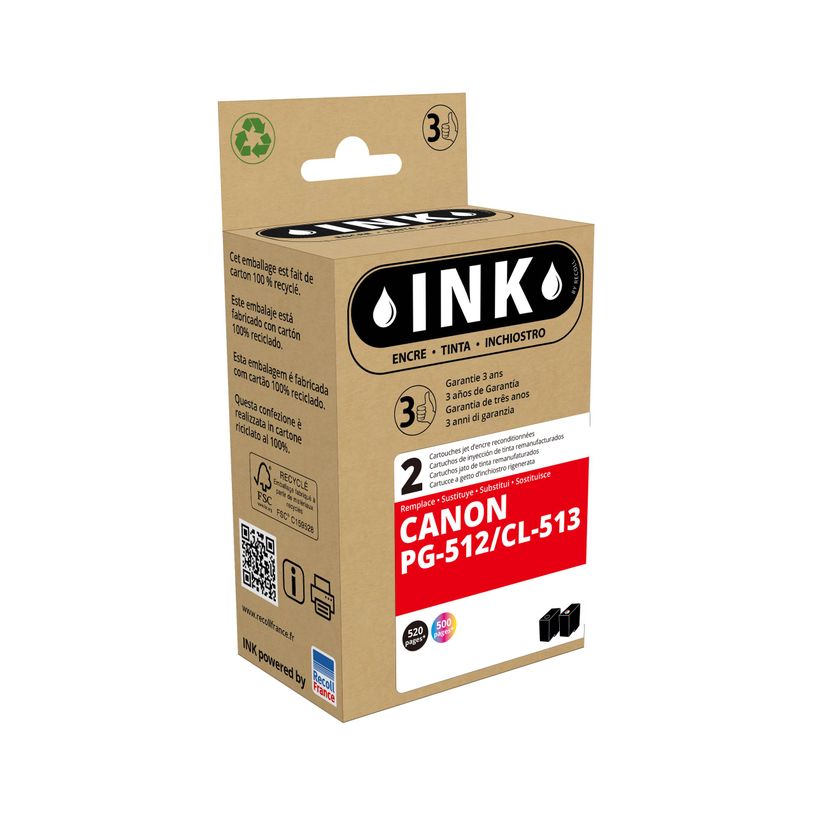 8720282010499-Cartouche compatible Canon PG-512/CL-513 - Pack de 2 - noir, cyan, magenta, jaune - ink-P_400003171_1-0