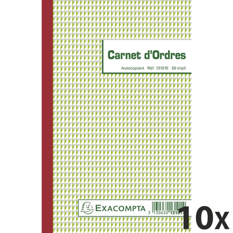 3130632131012-Exacompta - 10 Manifolds Carnets d'ordres - 50 tripli - 21 x 13,5 cm-P_400005543_1-0