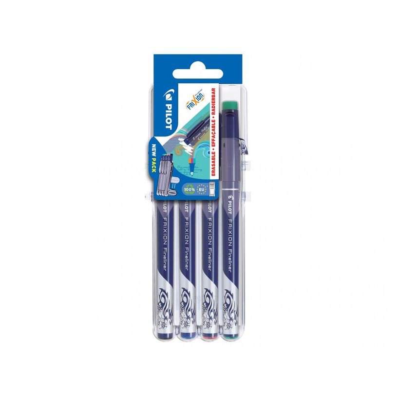 3131910537175-Pilot FriXion - 4 Feutres fins effaçables - couleurs assorties-P_400005858_1-0