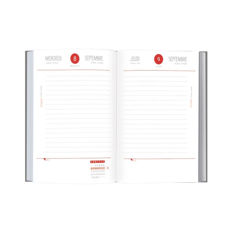 3664447099538-Agenda Little Marcel - 1 jour par page - 12,5 x 17,5 cm - 2 décors au choix - Oberthur-P_400006209_4-2