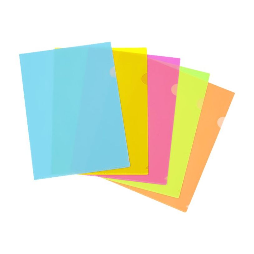 3135251387314-Viquel Happy Fluo - 10 Pochettes coin - A4 - couleurs assorties-P_400007516_1-0