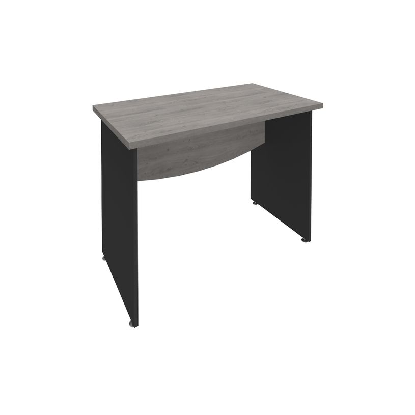 3253310174795-Bureau droit DUAL - L80 - Pieds Anthracite - plateau imitation Chêne gris-P_400008961_1-0