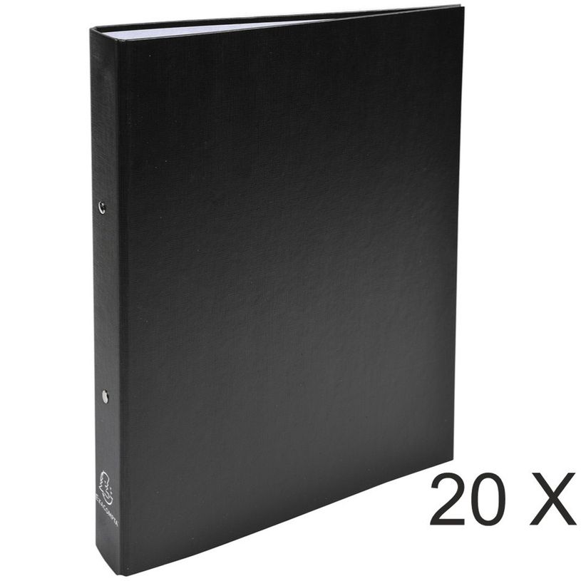 3130631543717-Exacompta - 20 Classeurs polypro 2 anneaux - Dos 40 mm - A4 - noir-P_400010477_1-0