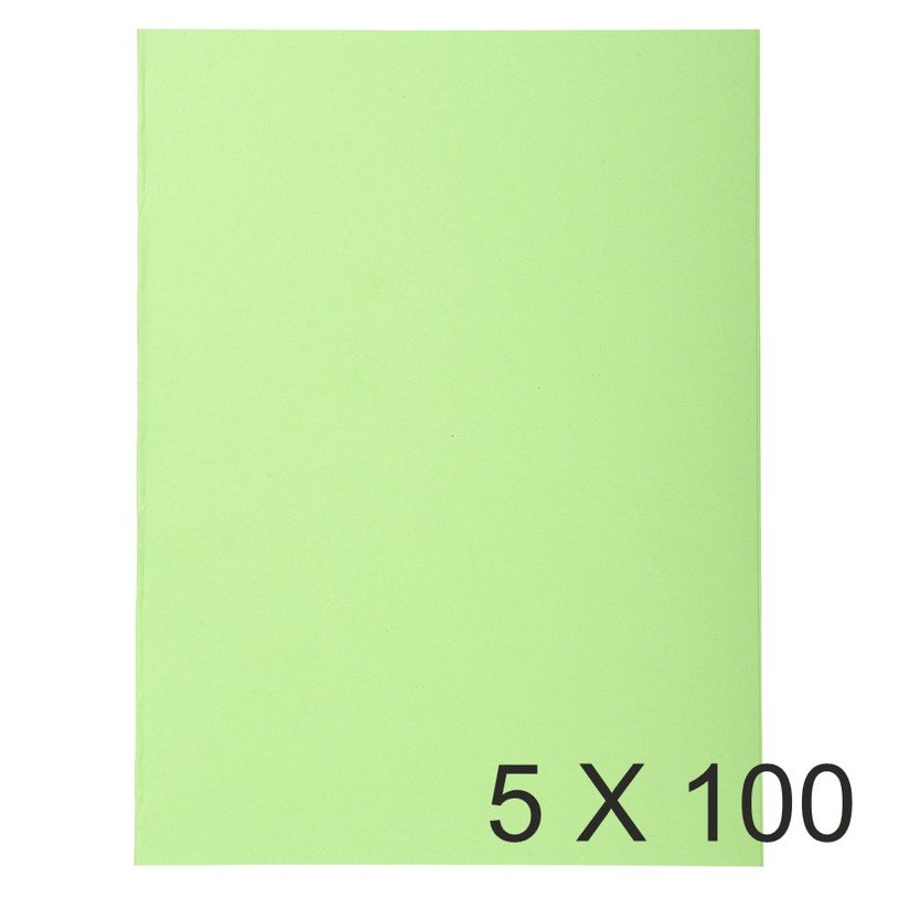 3288584201137-Exacompta Forever - 5 Paquets de 100 Chemises - 170 gr - vert vif-P_400010919_1-0