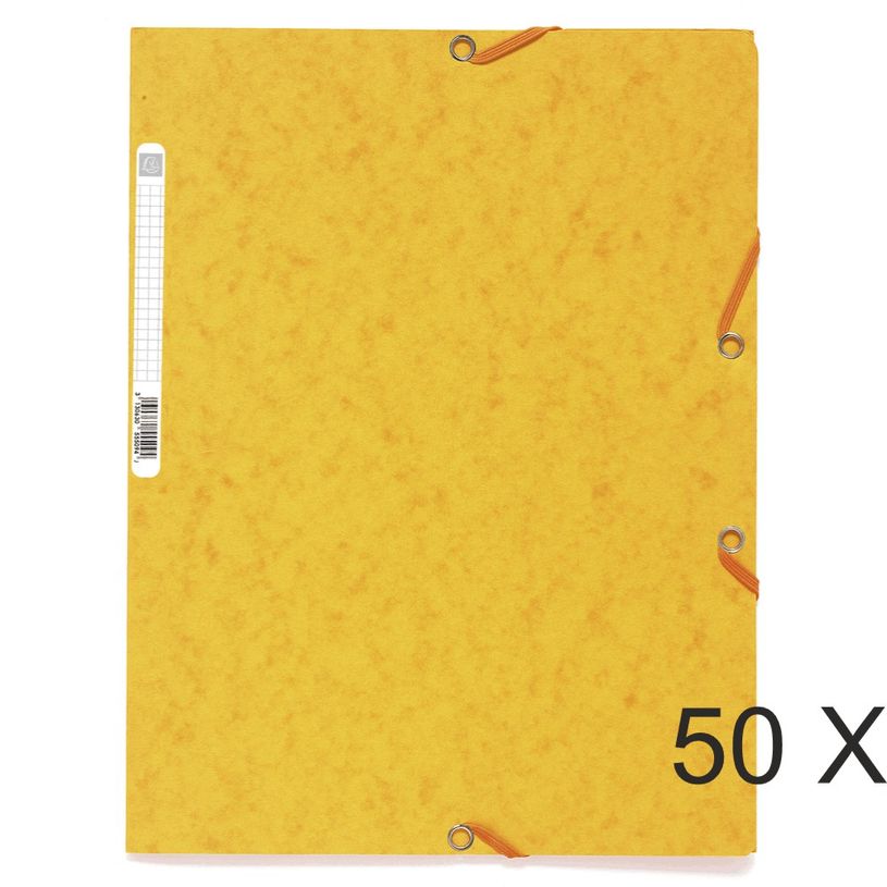 3130638555096-Exacompta - 50 Chemises à 3 rabats - A4 - jaune-P_400011093_2-0