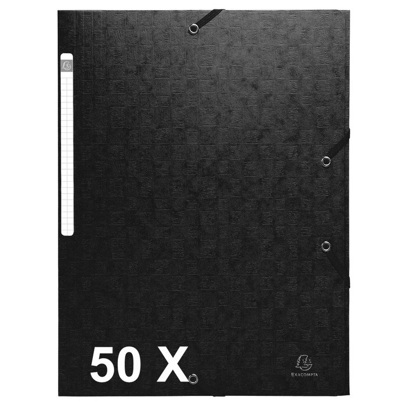 3130633558511-Exacompta Scotten - 50 Chemises à 3 rabats - A4 - noir-P_400011126_1-0