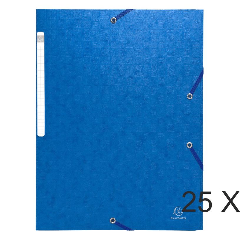 3130633559525-Exacompta Scotten - 25 Chemises à 3 rabats - A4 - bleu-P_400011140_1-0