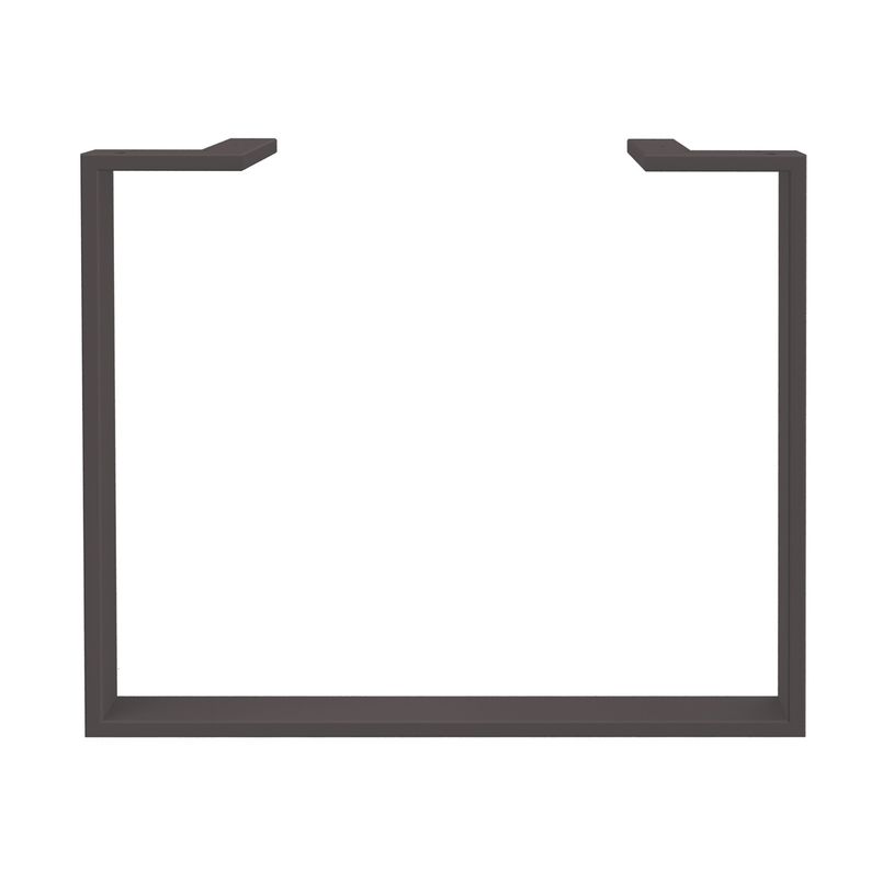 0404000123507-Bureau compact LOFTER - L180 cm - Retour à gauche - Plateau Blanc - pied Carbone - (pied de renfort obligat-P_400012350_3-3