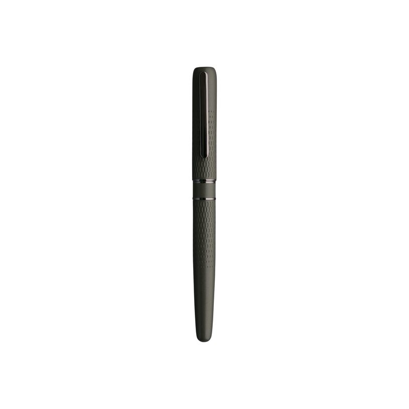 3108722419227-Oberthur Athènes - Stylo à bille à capuchon - kaki/gun-P_400014184_1-0