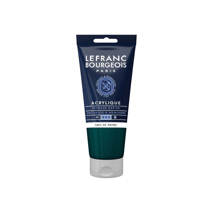 3013643004073-Lefranc Bourgeois - Peinture acrylique - gris de Payne - 80 ml-P_405111368_1-0