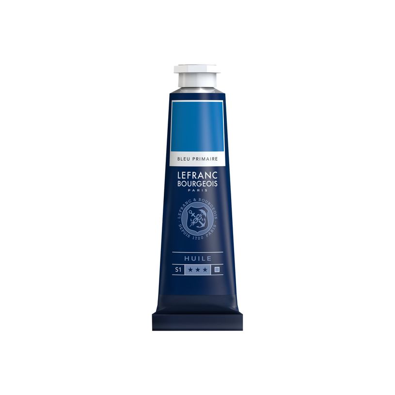 3013648100220-Lefranc Bourgeois - Peinture à l'huile - bleu primaire - 40 ml-P_405111444_1-0