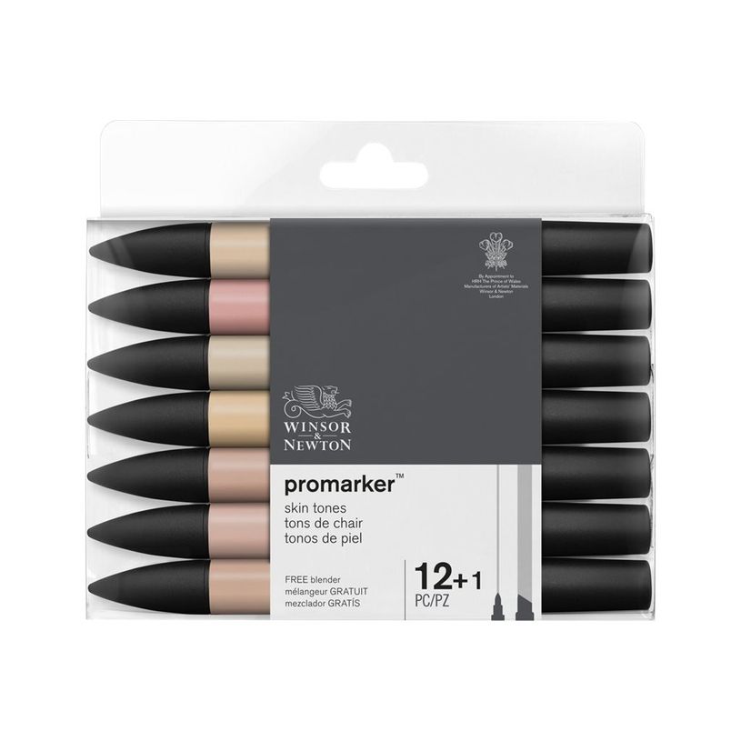 884955080122-ProMarker - 13 Marqueurs double pointe - tons de chair-P_405111791_4-1