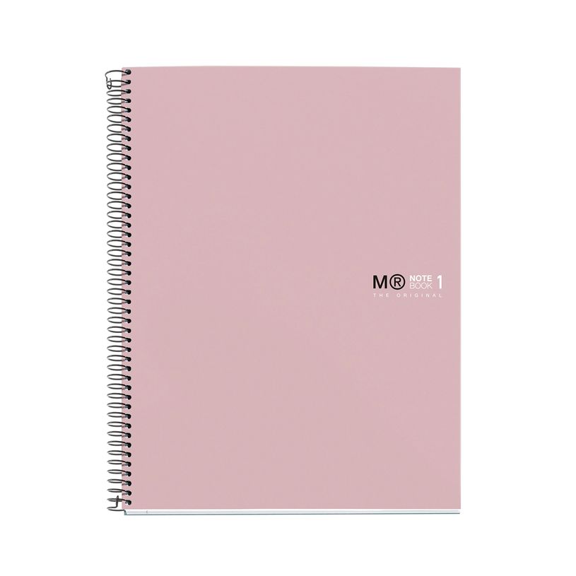 8422593465783-THE ORIGINAL NOTEBOOK, couverture rigide, A4, quadrillage 5x5 mm, 80 feuilles de 1 couleur, Miquelrius,--0