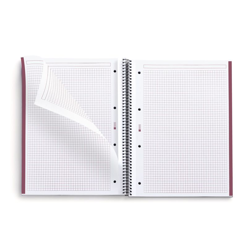 8422593465783-THE ORIGINAL NOTEBOOK, couverture rigide, A4, quadrillage 5x5 mm, 80 feuilles de 1 couleur, Miquelrius,--2
