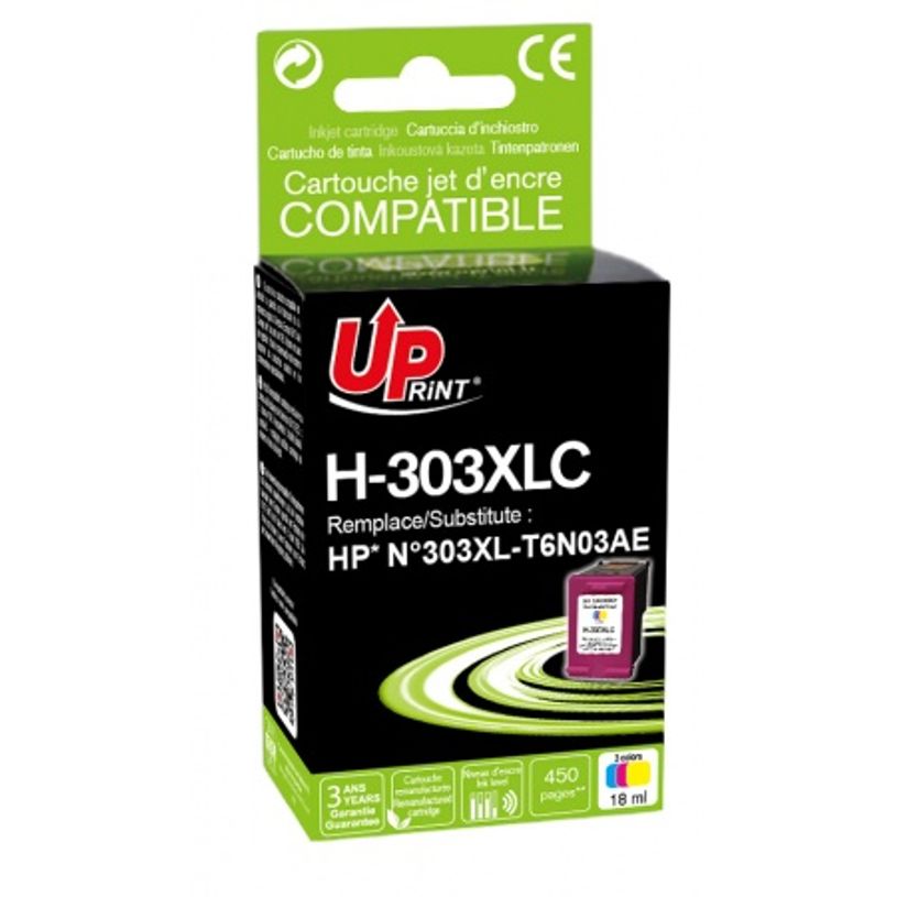3584770904456-Cartouche compatible HP 303XL - cyan, magenta, jaune - Uprint-P_405113432_1-0