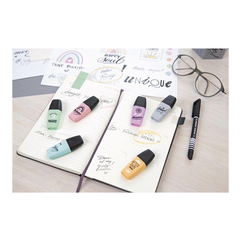 4006381577007-STABILO BOSS MINI Pastellove - Pack de 6 mini surligneurs - couleurs assorties-P_405113587_1-1