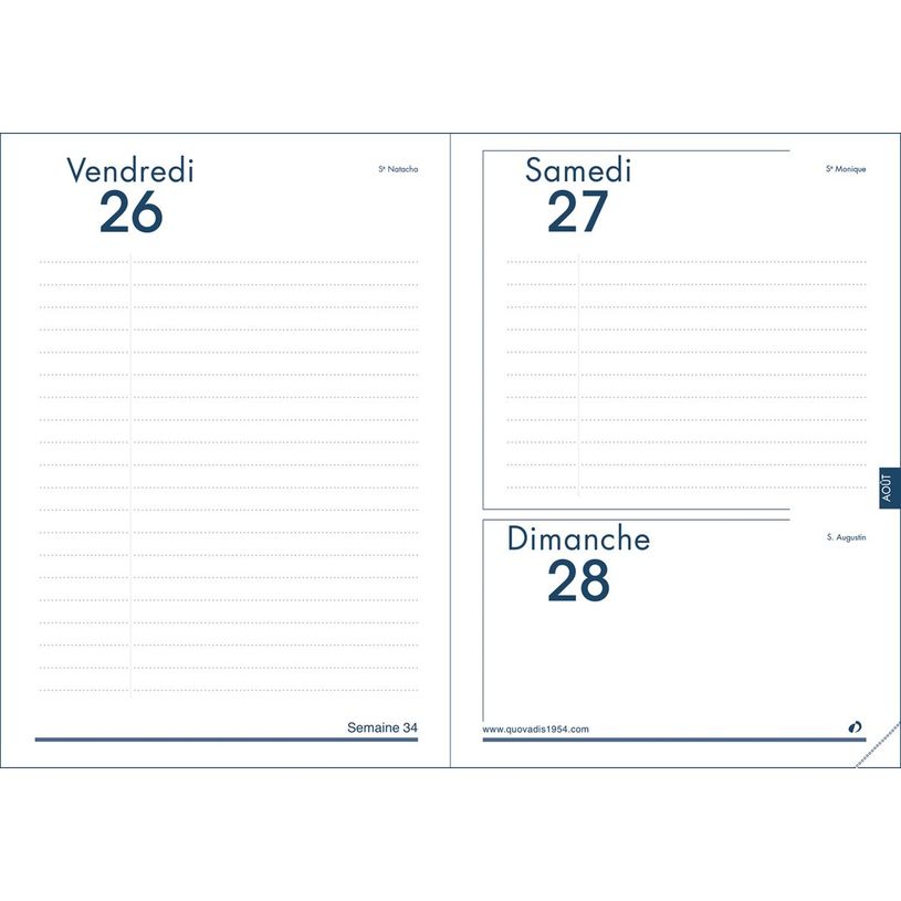 3371010476282-Agenda Toscana - 1 jour par page - 12 x 17 cm - rose corail - Quo Vadis-P_405115046_2-1