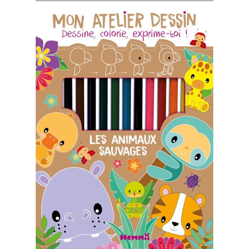 9782508050930-Mon atelier dessin - Les animaux sauvages-P_405116242_1-0