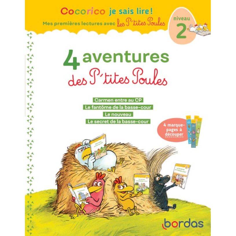 9782047359754-Cocorico Je sais lire! 1ères lectures : les P'tites Poules - 4 aventures Niveau 2-P_405116298_1-0