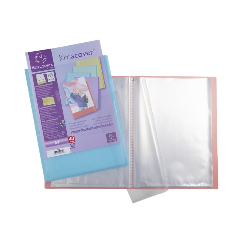 3130630058496-Exacompta Kreacover Pastel - Porte vues personnalisable - 80 vues - A4 - disponible dans d-P_405117489_8-7