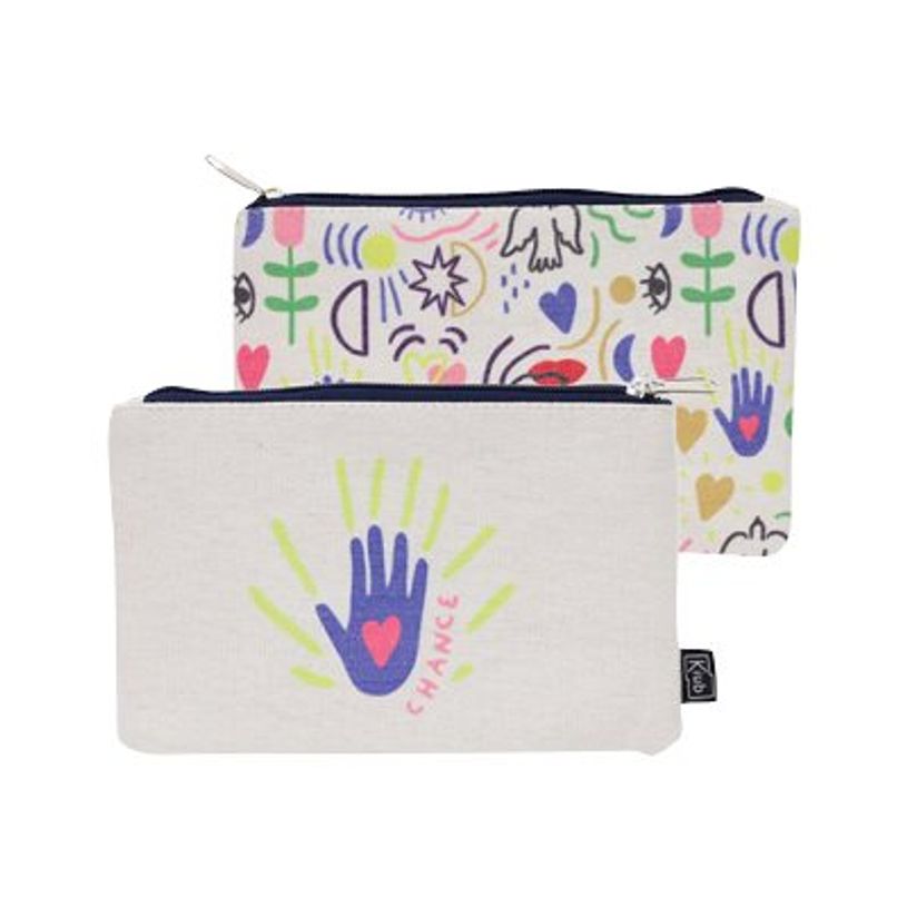 3700572765006-Kiub Ma bonne étoile - Trousse plate en coton - blanc-P_405118613_1-0