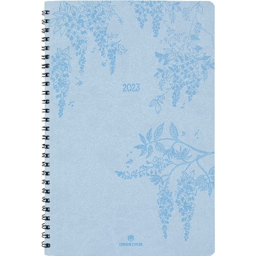 3664447130217-Agenda Primrose - 1 semaine sur 2 pages - 17 x 24,5 cm - bleu ciel - Oberthur-P_405120181_1-0