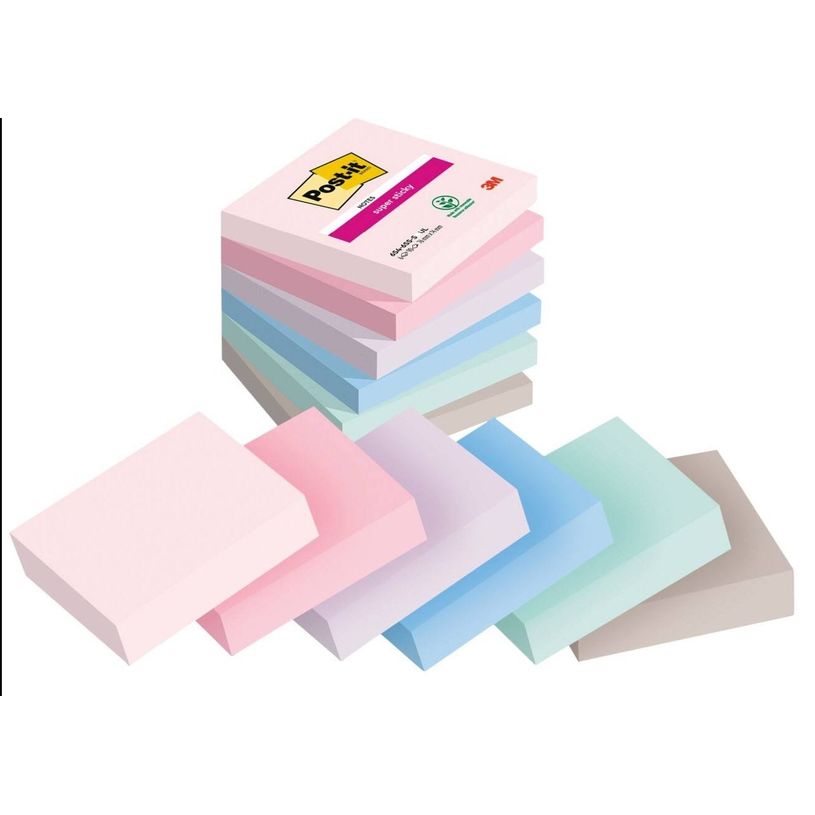 4054596925953-Post-it - 6 Blocs notes de 90 feuilles Super Sticky Post-it Soulful  - couleurs assorties -P_405121479_2-1