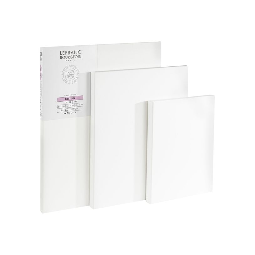 3013643013570-Lefranc Bourgeois Studio - Pack de 3 toiles pré-étirées - 5F/8F/10F - 100 % coton-P_405121714_1-0