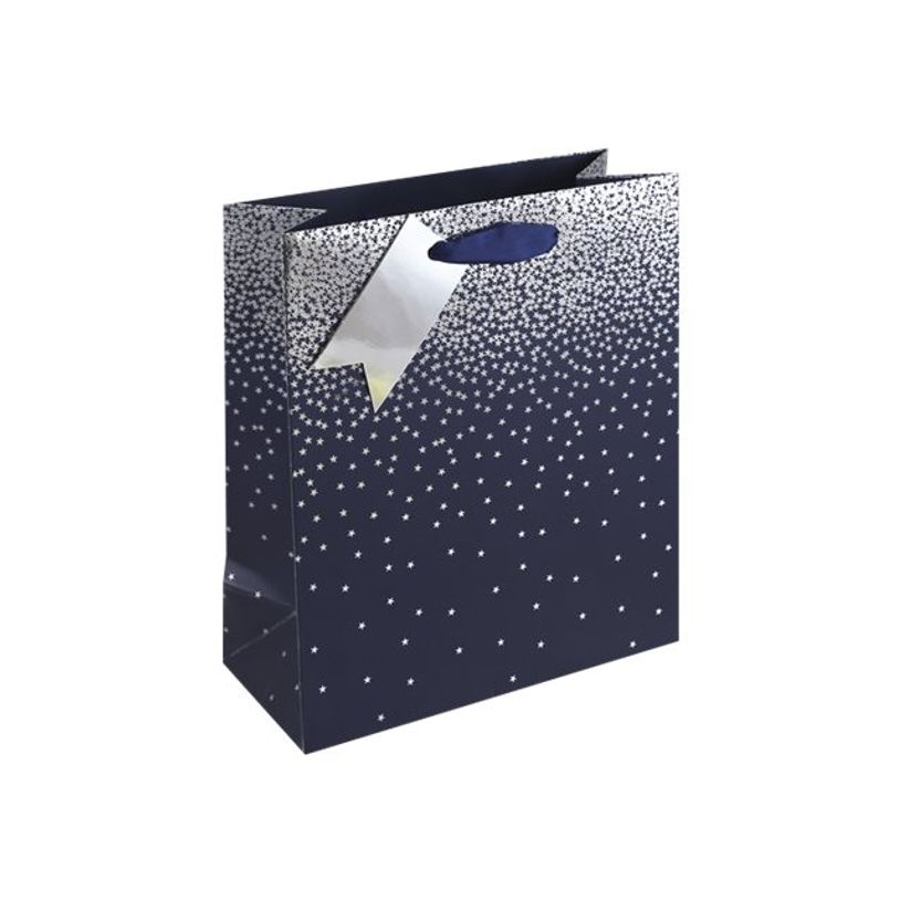 5033601004745-Clairefontaine - Sac cadeau - pluies d'étoiles bleu - 21,5 cm x 10,2 cm x 25,3 cm-P_405124562_1-0
