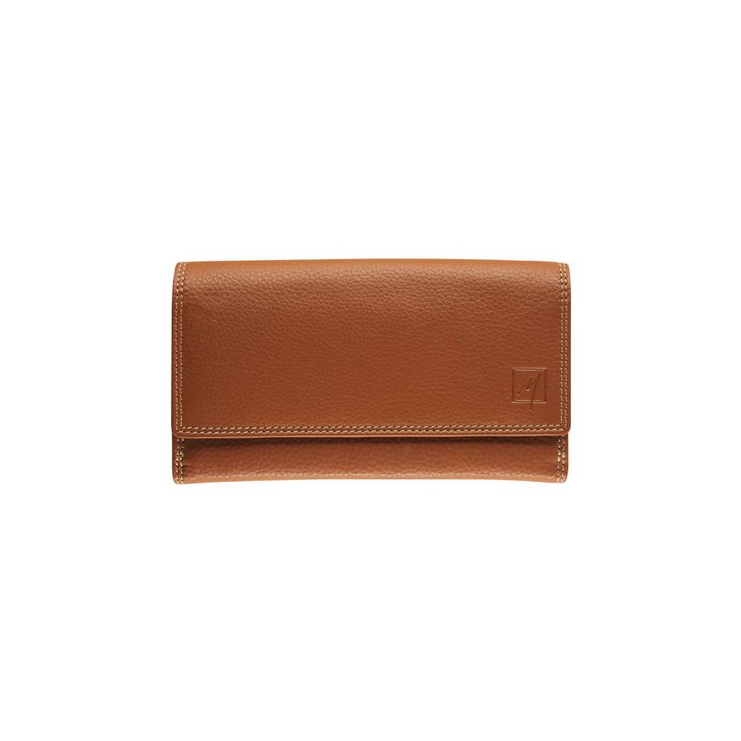 5413082210093-Porte-monnaie double fermeture éclair Dakota - cognac - label M-P_405127121_1-0