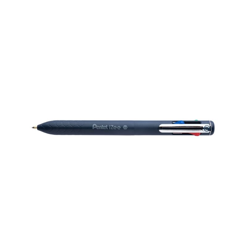 0884851059611-Pentel iZee - Stylo à bille 4 couleurs corps bleu nuit - noir, rouge, bleu, vert - 0,7 mm-P_405127622_1-0