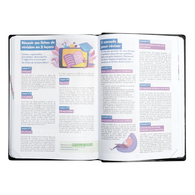 3037920230672-Agenda Studyrama - 1 jour par page - 14 x 20 cm - noir - Exacompta-P_405128555_4-3