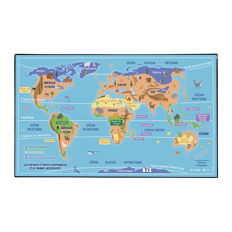 3135251307091-Viquel - Sous-main Educatif Système solaire et Biodiversité - 59,5 x 36,2 cm - 2 modèle-P_405128748_2-1