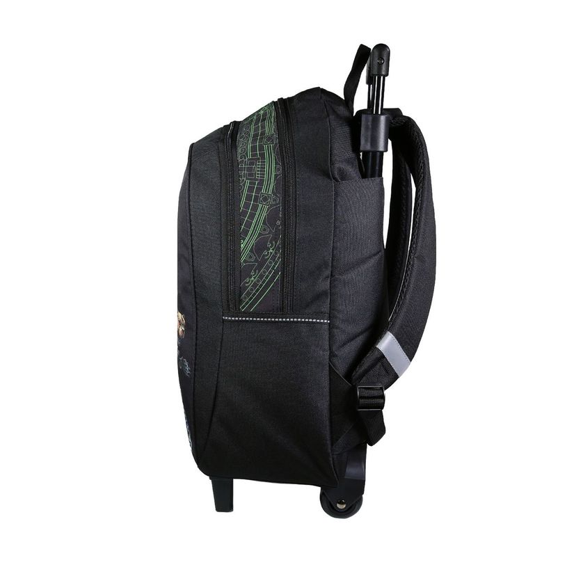 3666311010601-Sac à dos à roulettes Transformers - 2 compartiments - vert - Bagtrotter-P_405128934_2-1